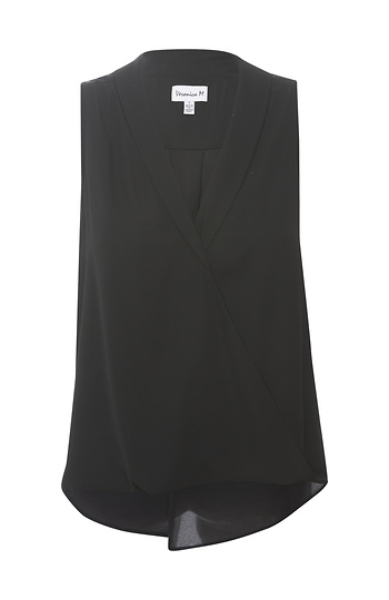 Veronica M Sleeveless Collared Top Slide 1