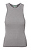High Neck Sleeveless Rib Knit Top Thumb 1