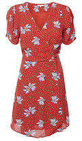 Willow & Clay Puff Sleeve Printed Dress