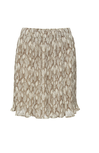 Printed Pleated Skirt Slide 1