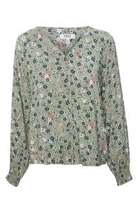 B. Young Printed Button-Front Long Sleeve Slide 1
