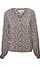B. Young Printed Button-Front Long Sleeve Thumb 1