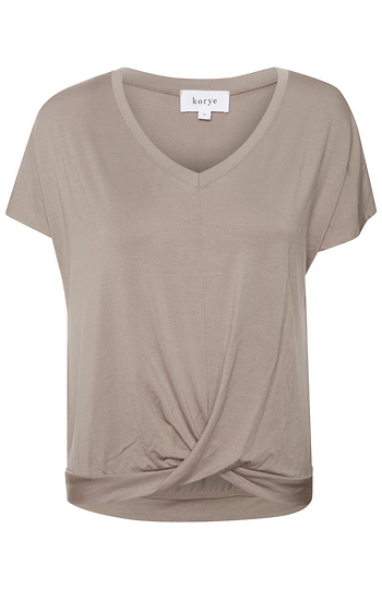 Hazel Twist Front V-Tee Slide 1