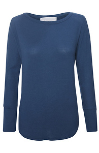 Boat Neck Brushed Hacci Slide 1
