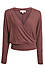 Surplice Brushed Knit Top Thumb 1