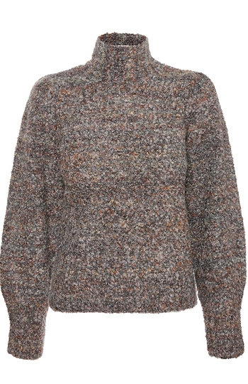 Boucle Turtleneck Sweater Slide 1