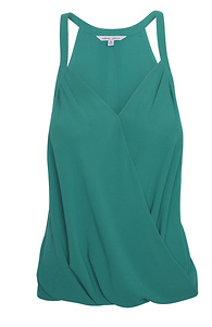 Surplice Halter Style Blouse Slide 1