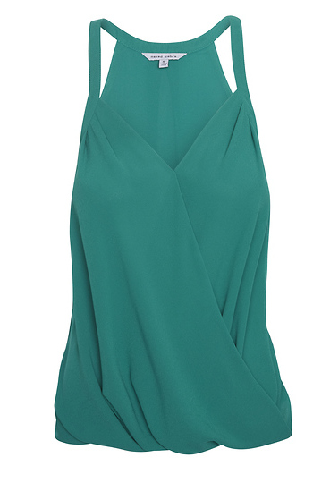 Surplice Halter Style Blouse Slide 1