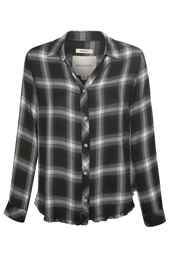 Thread & Supply Plaid Button Up Shirt Slide 1