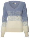 V-Neck Eyelash Sweater