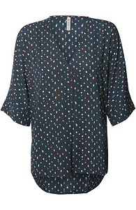 V-Neck Printed Blouse Slide 1