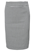 Houndstooth Pencil Skirt