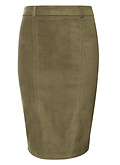 Suede Pencil Skirt