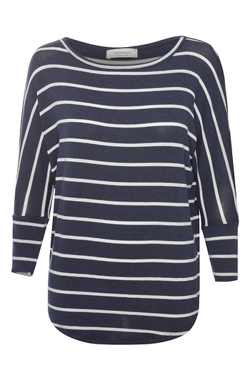 3/4 Sleeve Striped Hacci Slide 1