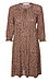 Front Tie Puff Sleeve Midi Dress Thumb 1