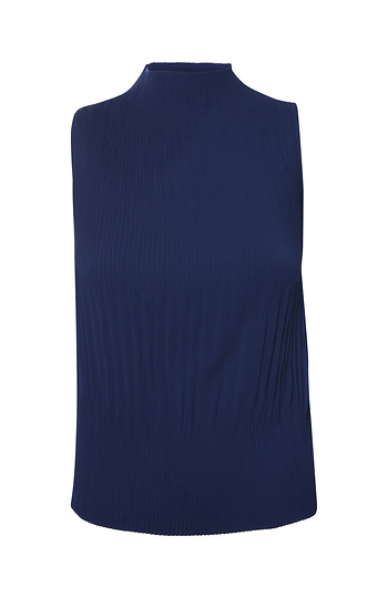 Sleeveless Pleated Blouse Slide 1