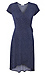 Printed Faux Wrap High Low Dress Thumb 1