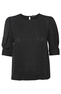 Current Air Short Sleeve Pleated Blouse Slide 1
