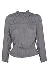 Current Air 3/4 Sleeve Ruffled Mock Neck