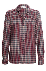Beach Lunch Lounge Long Sleeve Plaid Slide 1