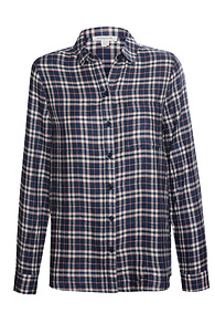 Beach Lunch Lounge Long Sleeve Plaid Slide 1