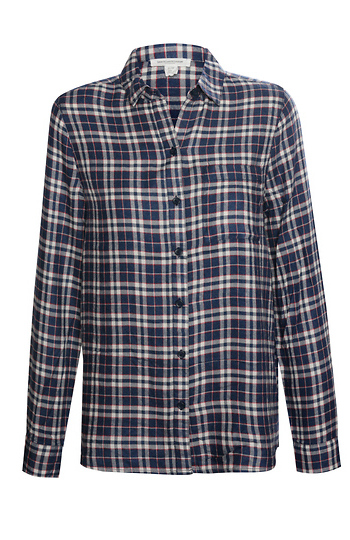 Beach Lunch Lounge Long Sleeve Plaid Slide 1
