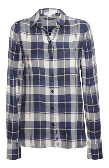 Beach Lunch Lounge Long Sleeve Plaid Slide 1