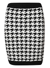 Skies are Blue Houndstooth Mini Skirt