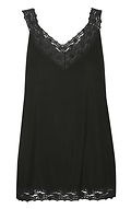 V-Neck Lace Trim Tank Top