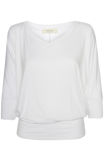V-Neck Three Quarter Dolman Modal Top Slide 1