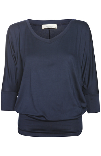 V-Neck Three Quarter Dolman Modal Top Slide 1