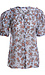 Printed Puff Sleeve Blouse Thumb 1