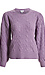 Puff Sleeve Cable Knit Sweater Thumb 1