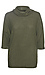 Cowl Neck 3/4 Sleeve Brushed Top Thumb 1