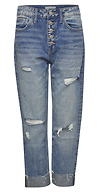 Button Up Boyfriend With Cuffed Hem Detail