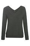 Ribbed V-Front Brushed Top