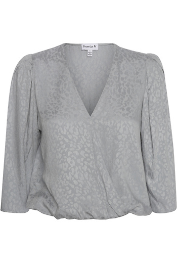 Veronica M Printed Surplice Top Slide 1