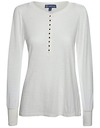 Democracy Long Puff Sleeve Henley Top