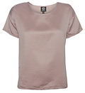 B Collection by Bobeau Satin Boxy Tee