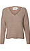 V-Neck Long Sleeve Sweater Thumb 1