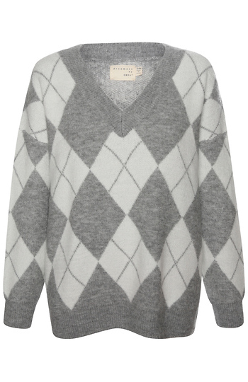 Argyle Knit Sweater Slide 1