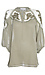 Sheer Tie-Front Peasant Top Thumb 1