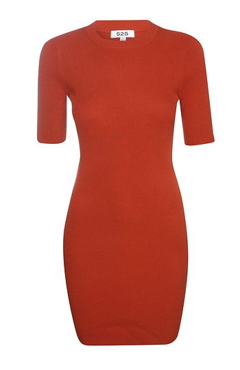 525 America Open Back Fitted Dress Slide 1