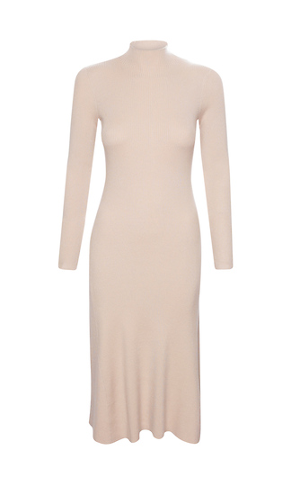 Mock Neck Midi Sweater Dress Slide 1