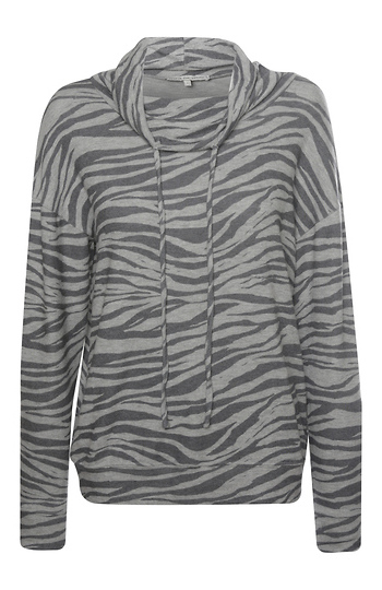Search For Sanity Cowl Neck Drawstring Pullover Slide 1