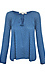 Jacquard Textured Long Sleeve Blouse Thumb 1