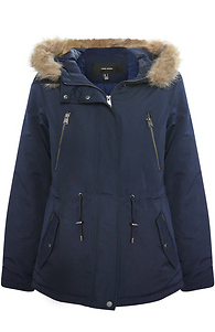 Vero Moda Jacket with Faux Fur Trim Hoodie Slide 1