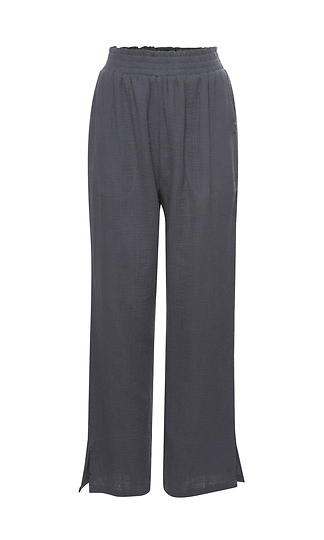 Straight Leg Pants With Slits Slide 1