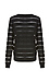 Sheer Striped Lightweight Knit Sweater Thumb 2