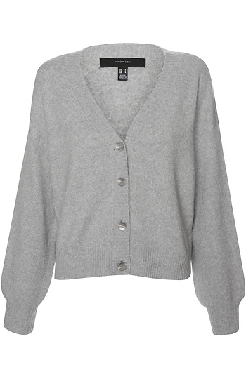 V-Neck Button Cardigan Slide 1